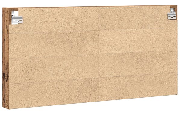 Kiállító szekrény polcokkal Öreg fa 100 x 8,5 x 50 cm Faanyag