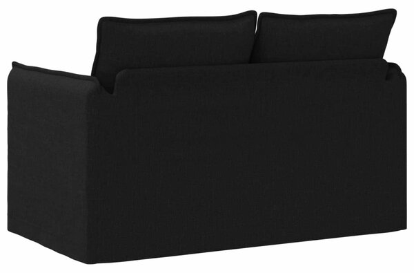 VidaXL Kanapé Fekete 136 x 82 x 85 cm szövet