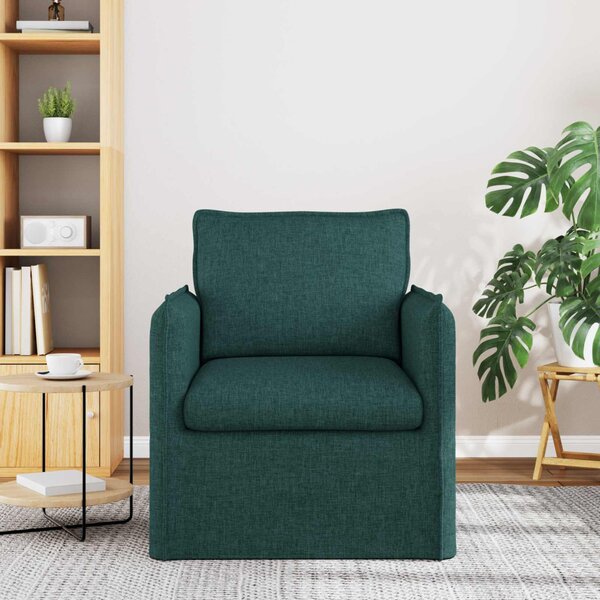 VidaXL Kanapé Sötétzöld 75 x 82 x 85 cm szövet