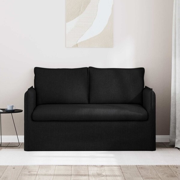 VidaXL Kanapé Fekete 136 x 82 x 85 cm szövet