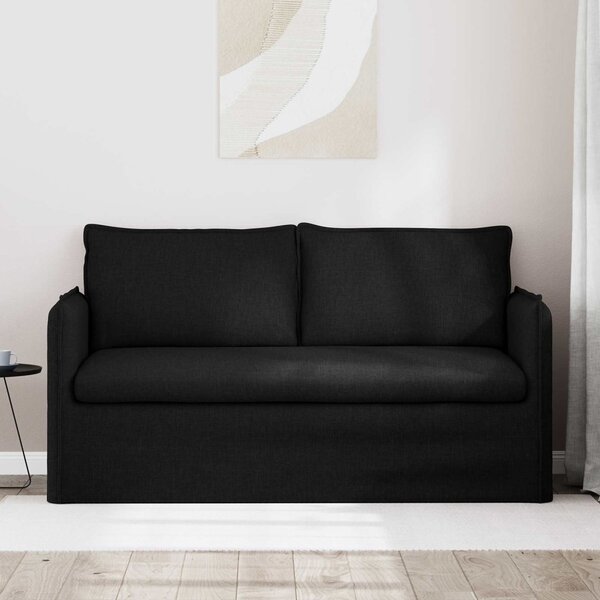 VidaXL Kanapé Fekete 156 x 82 x 85 cm szövet