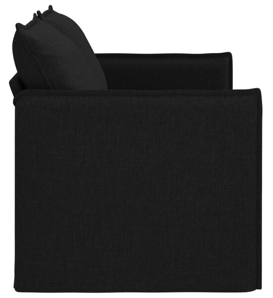 VidaXL Kanapé Fekete 156 x 82 x 85 cm szövet