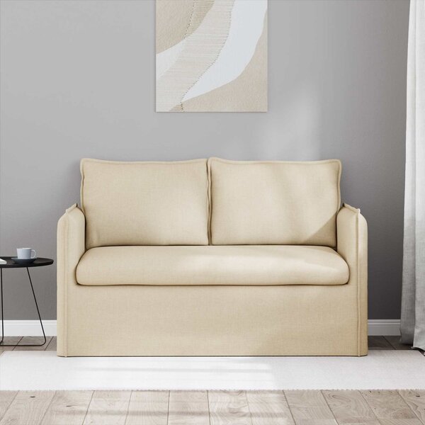 VidaXL Kanapé Krém 136 x 82 x 85 cm szövet