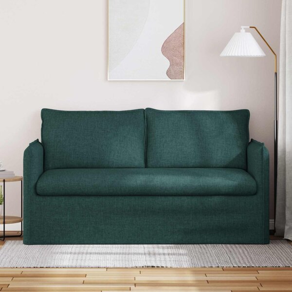 VidaXL Kanapé Sötétzöld 156 x 82 x 85 cm szövet