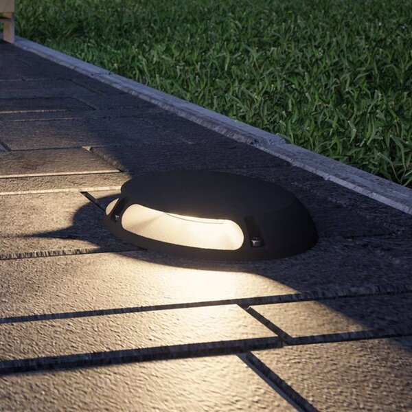 Paulmann Plug & Shine LED padlóvilágítás 93920 2x3W, dimmelhető, Fekete, Alumínium, Modern