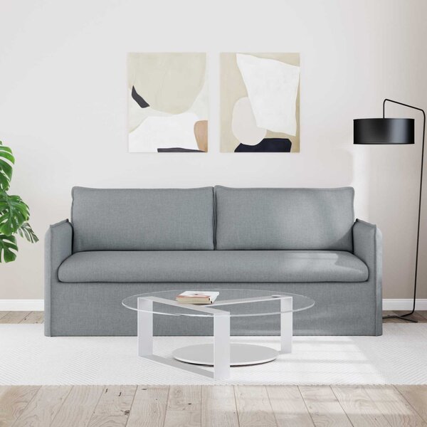 Kanapé Világosszürke 196 x 82 x 85 cm szövet