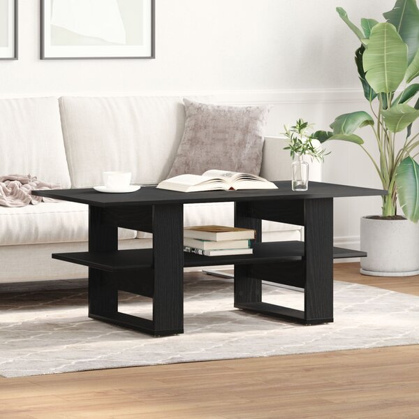 Dohányzóasztal Fekete tölgy 102 x 55 x 42 cm Faanyag