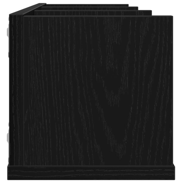 CD Falipolc Fekete Tölgy 75x18x18 cm Mérnöki Fa