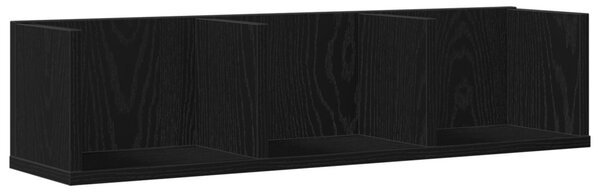 CD Falipolc Fekete Tölgy 75x18x18 cm Mérnöki Fa