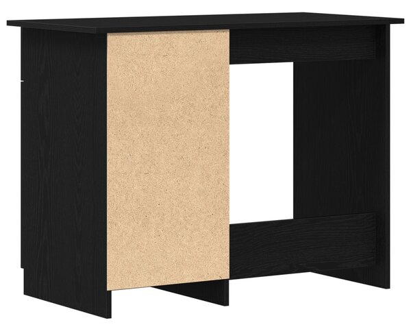 Asztal Fekete Tölgy 100x50x76 cm Szerelt Fa