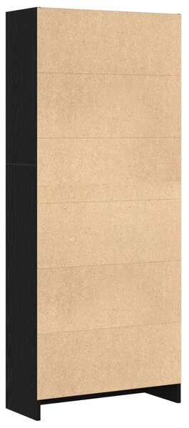 Könyvespolc 60 x 24 x 143 cm Szerelt Fa Fekete tölgy