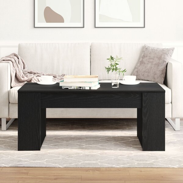 Dohányzóasztal Fekete tölgy 102 x 55 x 42 cm Faanyag