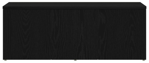 TV szekrény Fekete Tölgy 80x34x30 cm Mérnöki Fa