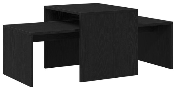 Egymásba helyezhető asztalok Fekete tölgy 100 x 48 x 40 cm