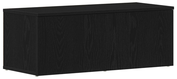 TV szekrény Fekete Tölgy 80x34x30 cm Mérnöki Fa