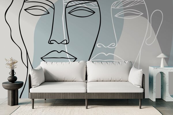 Fotótapéta Absztrakt arcok, Fotótapéta egyedi, w05550v2 : Uwalls.hu