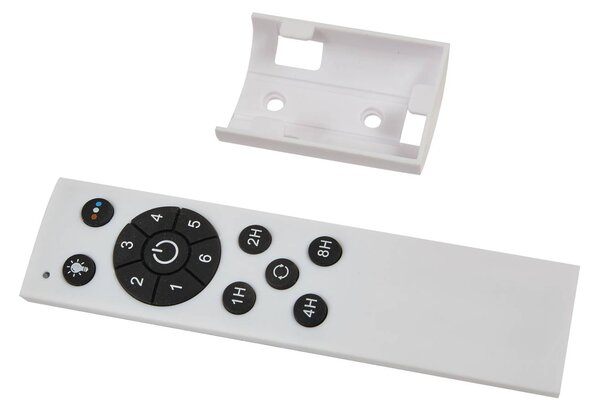 Lucande LED mennyezeti ventilátor Faipari, fehér, DC, csendes, 132cm, Fehér / opál, Nappali / Étkező, fém, Modern