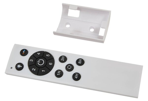 Lucande LED mennyezeti ventilátor Faipari, fehér, DC, csendes, 132cm, Fehér / opál, Nappali / Étkező, fém, Modern