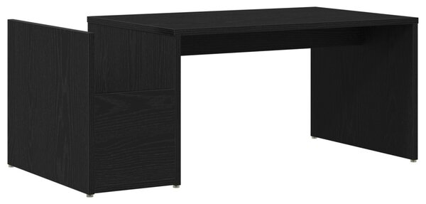 Fekete Tölgy Kávézó Asztal 90x45x35 cm Műgyanta