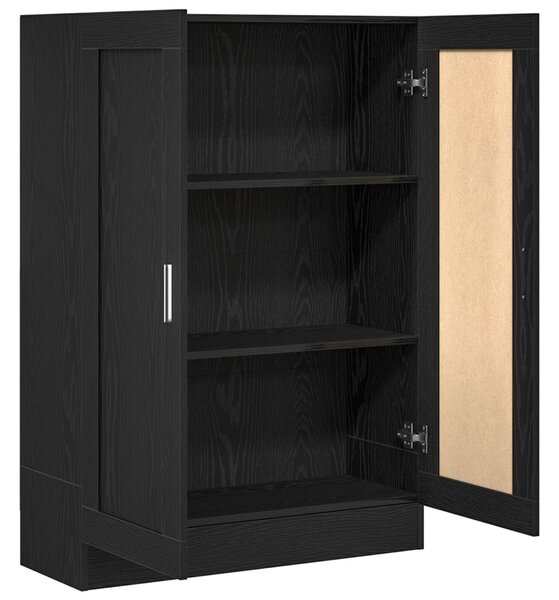 Könyvespolc Fekete Tölgy 82,5x30,5x115 cm Mérnöki Fa
