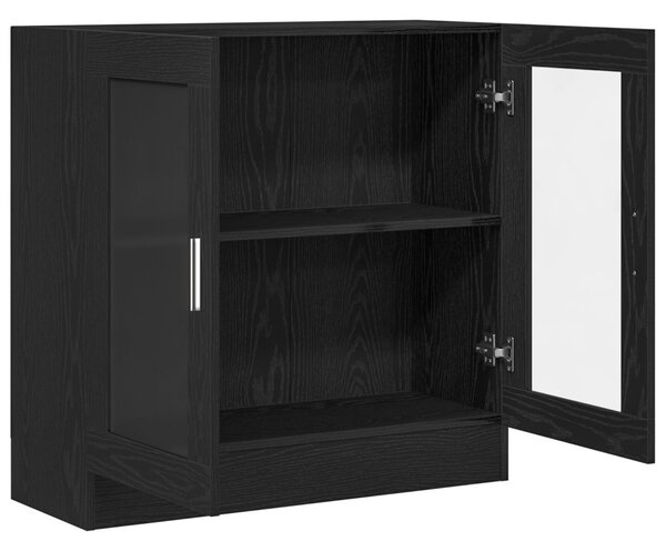 Könyvespolc Fekete tölgy 82,5 x 30,5 x 80 cm Faanyag