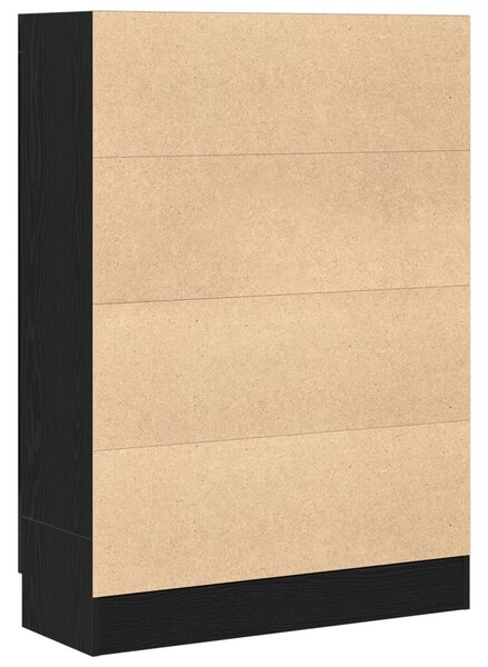Könyvespolc Fekete Tölgy 82,5x30,5x115 cm Mérnöki Fa