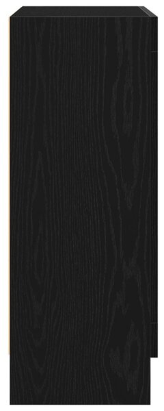 Könyvespolc Fekete Tölgy 82,5x30,5x80 cm Mérnöki Fa