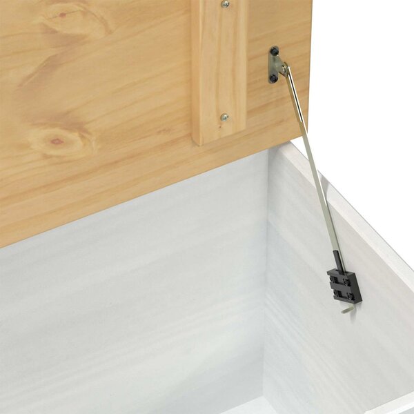 Storage box fiókkal Fehér 90 x 78 x 45 cm Tömör fenyőfa