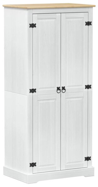 Szekrények polcokkal Fehér 76 x 50 x 170 cm Tömör fenyőfa