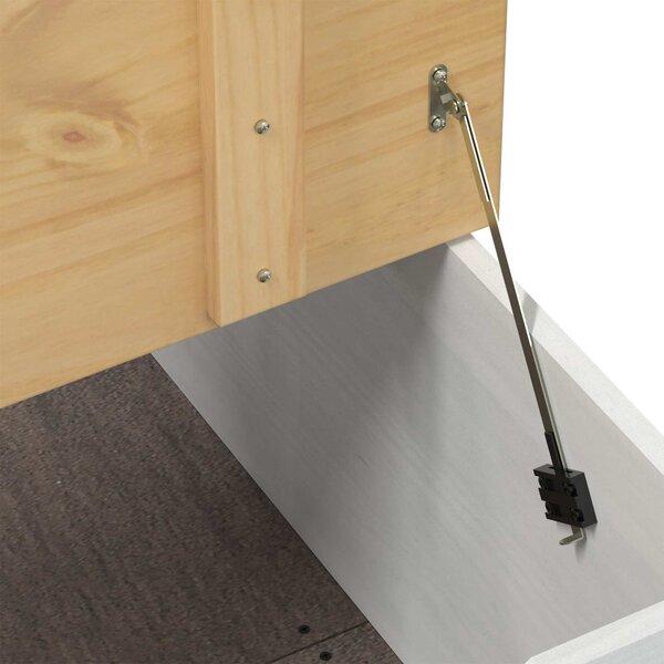 Storage box polcokkal Fehér 78 x 78 x 45 cm Tömör fenyőfa
