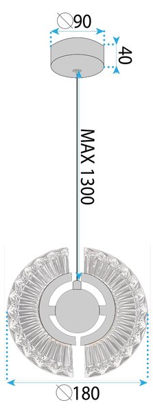 LED Lámpa LHJ108-2CP GOLD