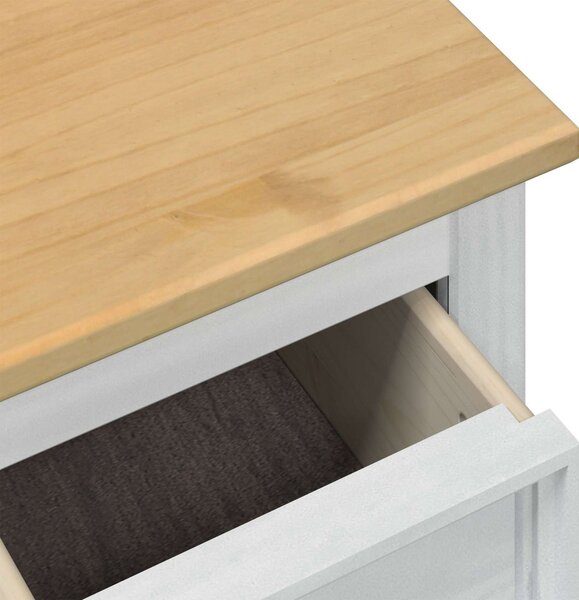 Storage box fiókkal Fehér 90 x 78 x 45 cm Tömör fenyőfa