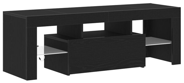 TV szekrény 120 x 35 x 40 cm Fekete tölgy Szerelt Fa