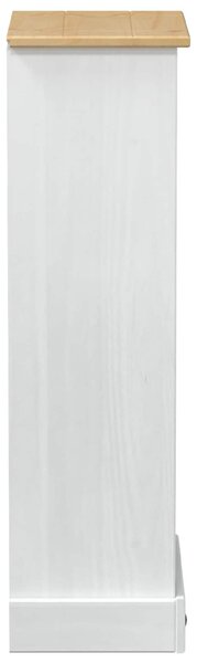 Könyvszekrény Fehér 46 x 29 x 100 cm Tömör fenyőfa