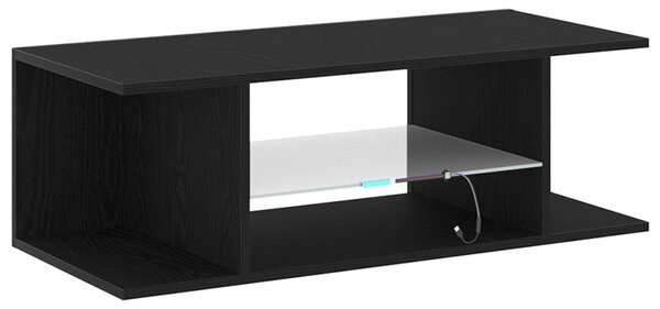 TV szekrény 90 x 39 x 30 cm Fekete tölgy Szerelt Fa