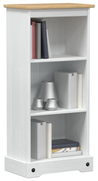 Könyvszekrény Fehér 46 x 29 x 100 cm Tömör fenyőfa