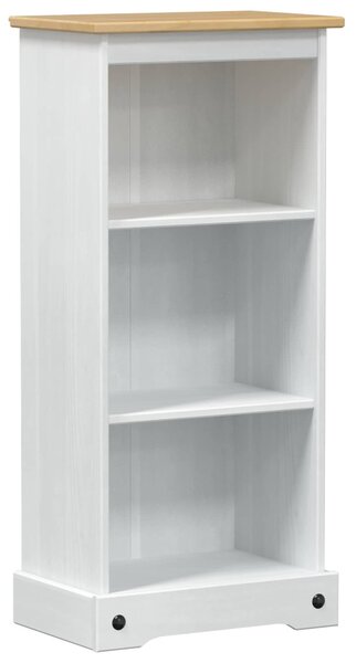 Könyvszekrény Fehér 46 x 29 x 100 cm Tömör fenyőfa