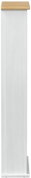 CD tároló Fehér 52 x 17.5 x 103 cm Tömör fenyőfa