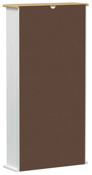 CD tároló Fehér 52 x 17.5 x 103 cm Tömör fenyőfa