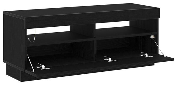 TV szekrény 100 x 35 x 40 cm Fekete tölgy Szerelt Fa