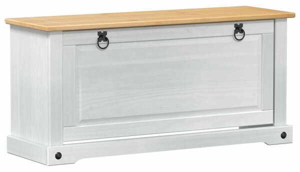 Cipőszekrény Corona Fehér 99 x 32 x 49 cm Tömör fenyőfa