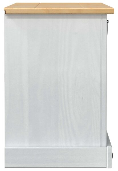 Cipőszekrény Corona Fehér 99 x 32 x 49 cm Tömör fenyőfa