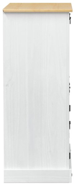 Bortároló szekrény Fehér 97 x 45 x 114 cm Tömör fenyőfa