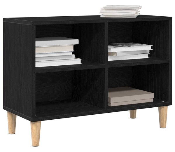 TV szekrény 69,5 x 30 x 50 cm Fekete tölgy Szerelt Fa