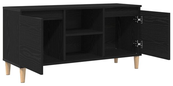 TV szekrény Fekete tölgy 102 x 35 x 50 cm Faanyag