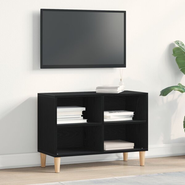 TV szekrény 69,5 x 30 x 50 cm Fekete tölgy Szerelt Fa