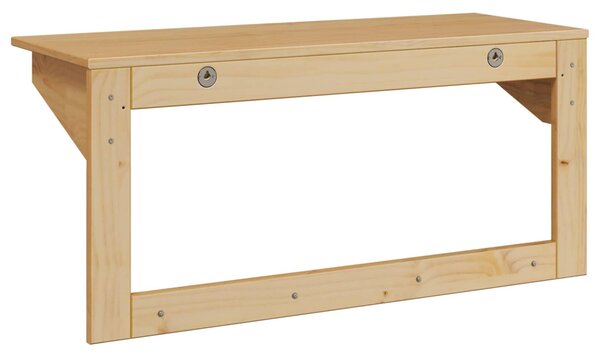 Kabáthorog HILL Méz barna 90 x 35 x 41.5 cm Tömör fenyő