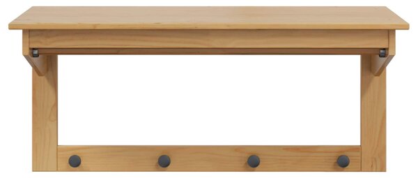 Kabáthorog HILL Méz barna 90 x 35 x 41.5 cm Tömör fenyő