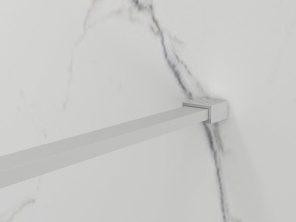 Erga Paris, Beépíthető zuhanykabin 30x200 cm, 8 mm-es szürke üveg, szálcsiszolt acél, ERG-V02-PARIS-030x200-GR-BS