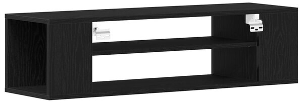 TV szekrény 100 x 30 x 26,5 cm Fekete tölgy Szerelt Fa